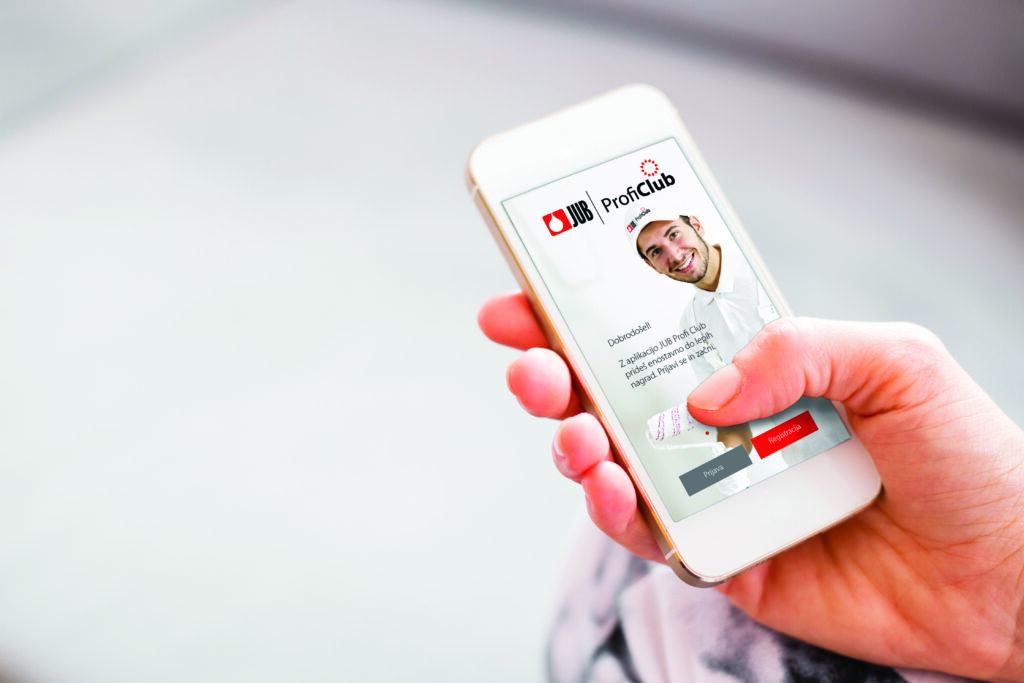 Woman holding smartphone